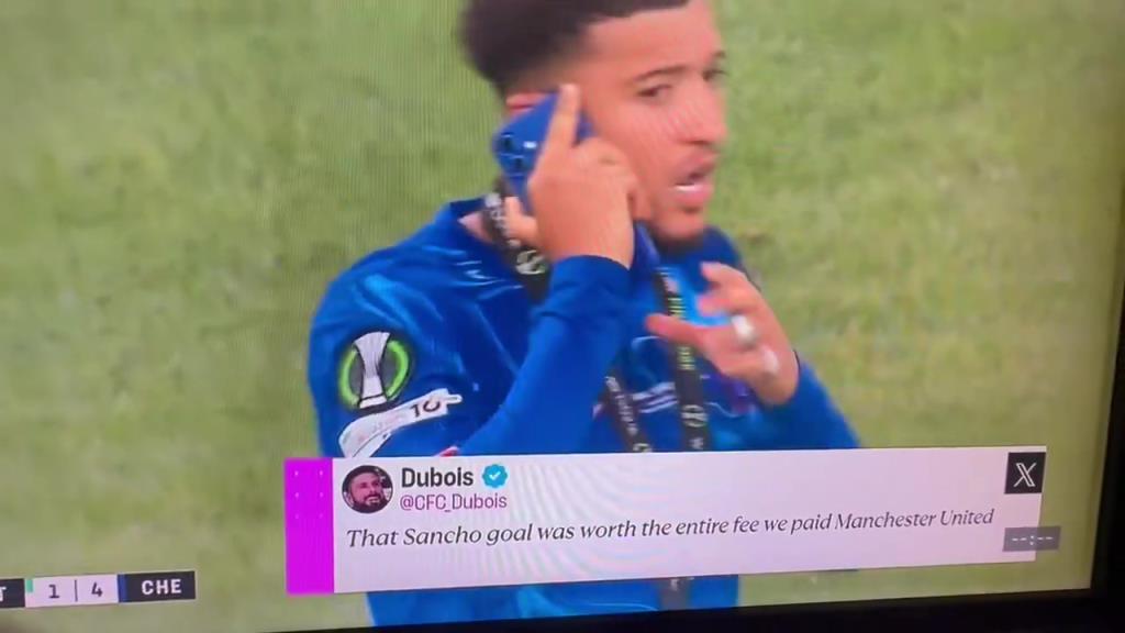 直接攤牌！桑喬賽后在場上煲電話粥，大聲說自己不回曼聯(lián)